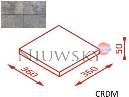 Joniec Daszek na słupek CRDM 36x36x5 kolor onyx Daszek na słupek CRDM 36x36x5 kolor onyx / Joniec