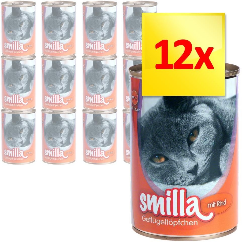 Smilla Puszki z drobiem 12 x 400 g Drób z wołowiną