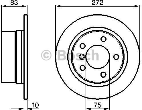 BOSCH Tarcza hamulcowa 0 986 478 439