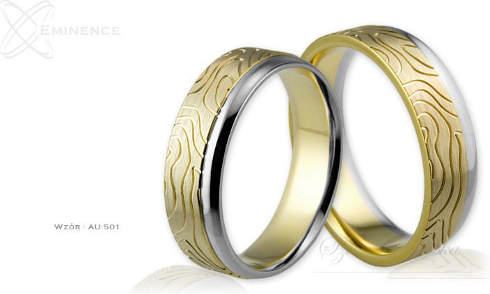 Eminence Obrączki ślubne - wzór Au-501