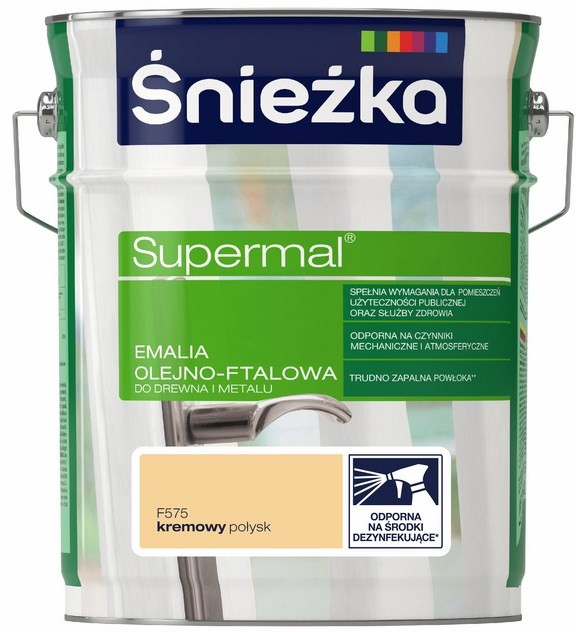 Śnieżka Emalia Supermal kremowa 5 l