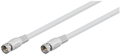 Wentronic BKF 050 SAT Przewód telewizyjny (F-styk na f-styk) 0,5 m Biały 60724-GB