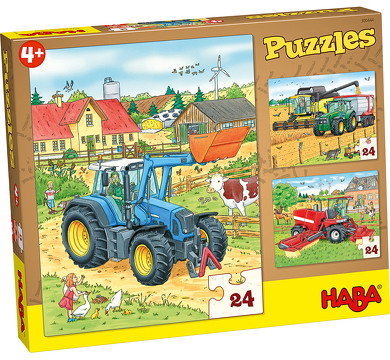 Zdjęcia - Puzzle i mozaiki HABA Traktor & Co.  (Kinderpuzzle)