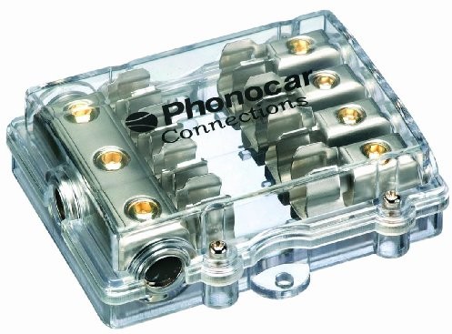 Phonocar Gniazdo bezpiecznika phonocar 4/489 z 4 wyjściami, wielokolorowa 04489
