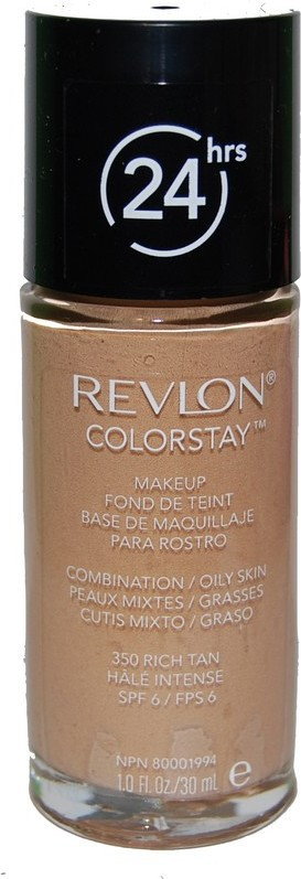 Revlon ColorStay Podkład cera mieszana i tłusta SPF 6, 350 Rich Tan