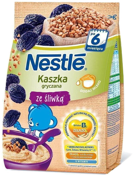 Nestle Kaszka gryczana ze śliwką 180 g)