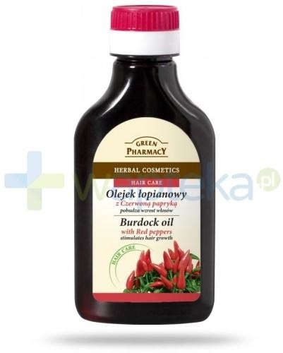 Green Pharmacy ELFA PHARM POLSKA Olejek łopianowy z czerwoną papryką - pobudza wzrost włosów 100 ml Elfa Pharm 7050044