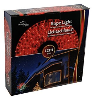 Ropelight Prezenty świąteczne X-mas Outdoor 12 m, 230 V, czerwony 48651