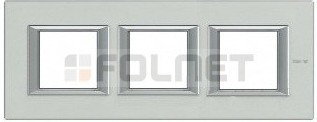 Bticino Ramka prostokątna aluminiowa pozioma 2+2+2 moduły - Btcino Axolute HA480