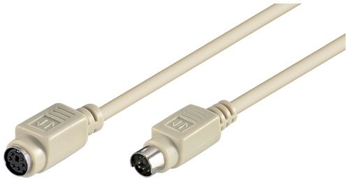 Wentronic 50222 kabel PS/2 port PS/2 wtyk do gniazda PS/2 2 m Szary 4040849502224