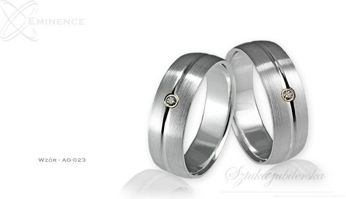 Eminence Obrączki srebrne - wzór Ag-023