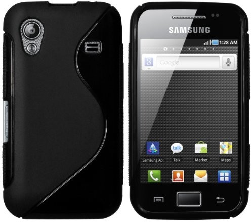 Mumbi power Grip TPU pokrowiec ochronny na Samsung Galaxy Ace S5830 Czarny