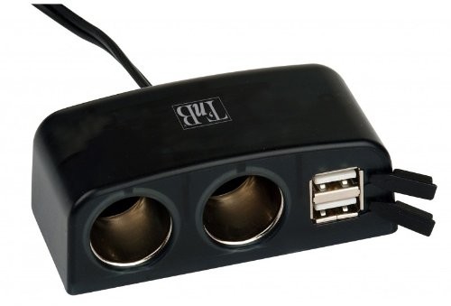 T'nB stwardnienie gniazdo zigar ANC 2 gniazdo AC 2 gniazdka USB z kablem do ładowania ACGP035221