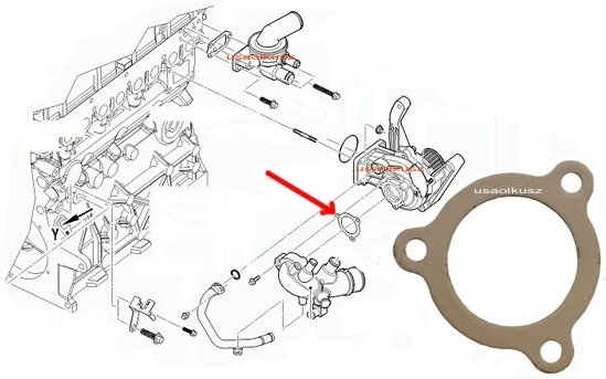 VM Uszczelka pompy wody Chrysler Voyager 2,5CRD 2,8 CRD