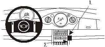 Фото - Тримач / підставка Brodit ProClip do Mini Cooper 01-06 