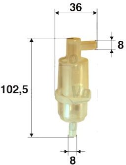 VALEO filtr diesel przeplywowy 587523 587523