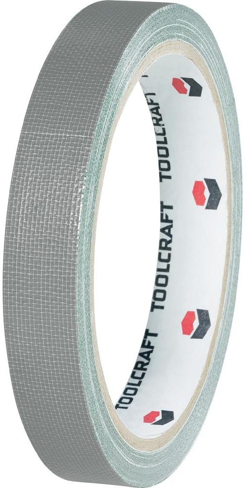 TOOLCRAFT Taśma materiałowa TOOLCRAFT HEB38L10AC Kolor szary DxS) 10 m x 38 mm Zawartość 1 Rolka(ek)