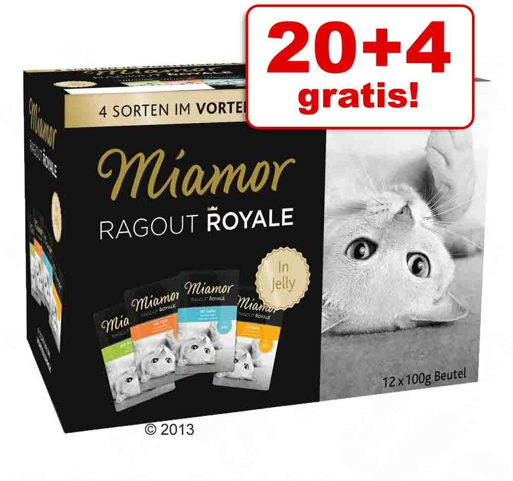 Miamor 20 + 4 gratis! Ragout Royale 24 x 100 g Królik kurczak i tuńczyk