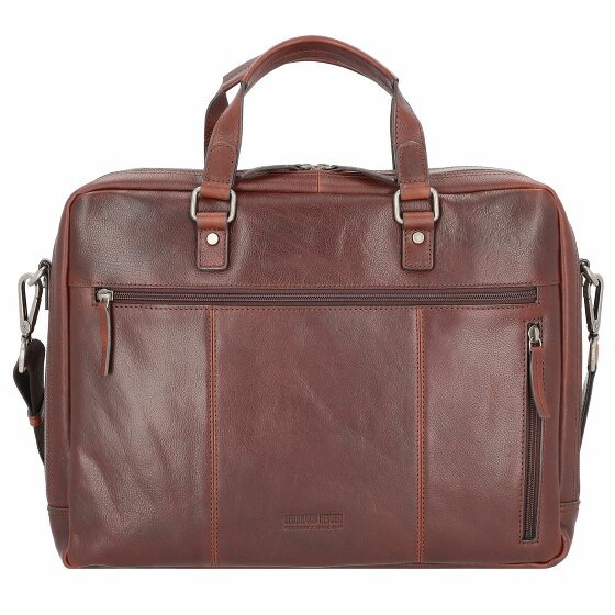 Leonhard Heyden Roma Briefcase Leather 41 cm Komora na laptopa braun