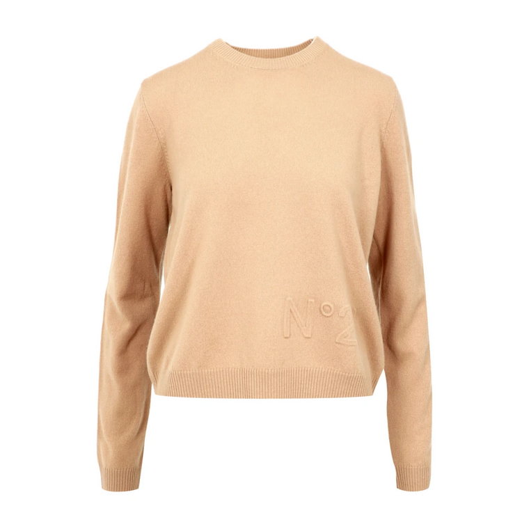 Sweter w Jednolitym Kolorze z Długimi Rękawami N21