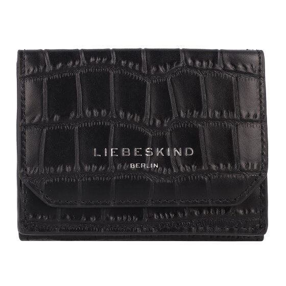 Liebeskind Lora Portfel Ochrona RFID Skórzany 10 cm black