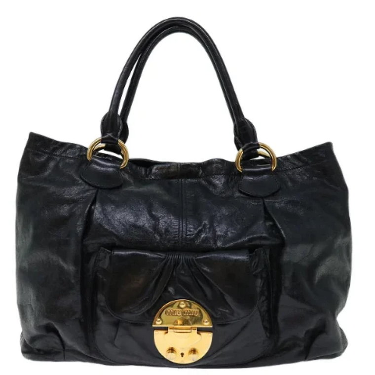 Pre-owned Leather totes Miu Miu Pre-owned