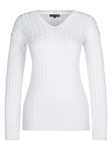 GIORGIO DI MARE Sweter w kolorze białym
