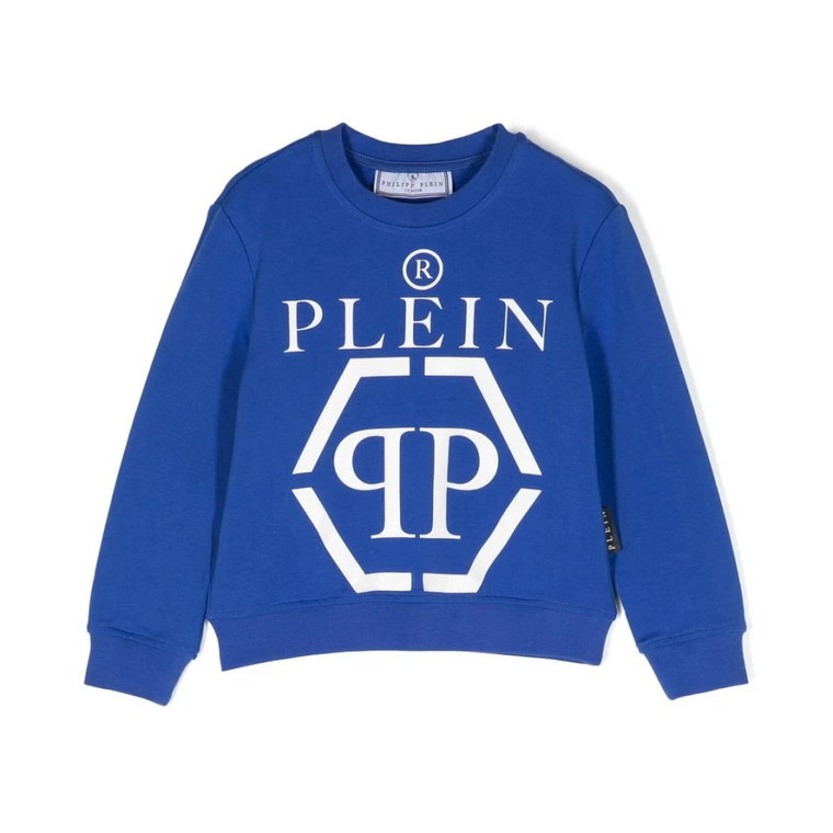 Niebieski Sweter Dziecięcy - Unikalny Design Philipp Plein