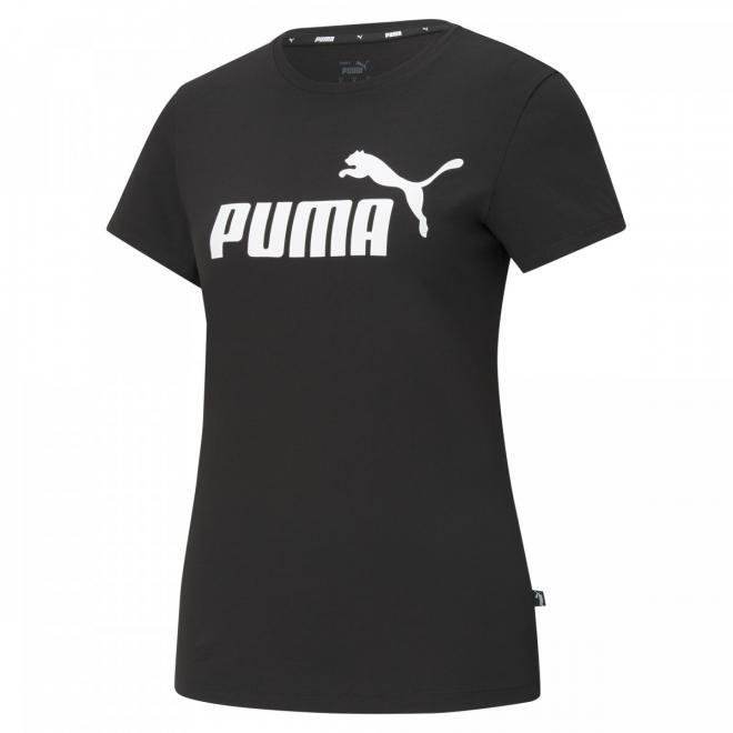 Damski t-shirt z nadrukiem PUMA ESS LOGO TEE - czarny