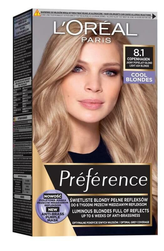 LOréal  Preference Farba do włosów 8.1 Wbis Copenhague