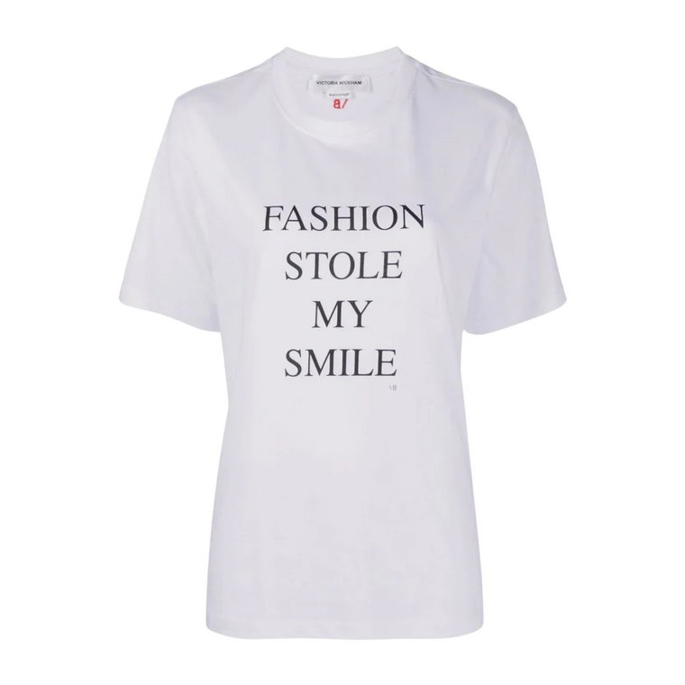 Stylowy T-shirt z bawełny Victoria Beckham