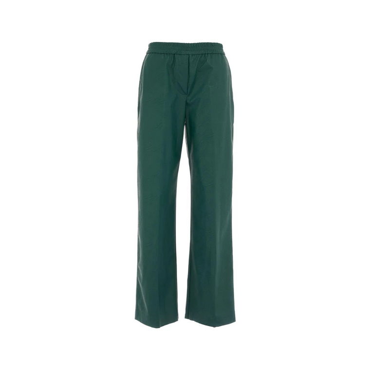 Zielone Spodnie dla Kobiet, Model S, Pranie Ręczne 8PM