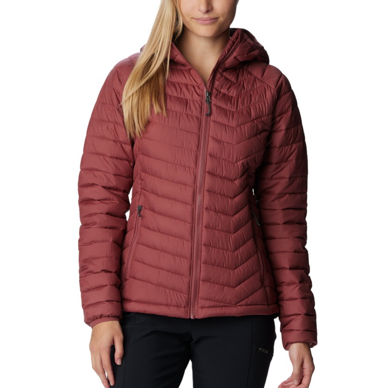 Damska kurtka Columbia Powder Lite Hooded Jacket beetroot - S