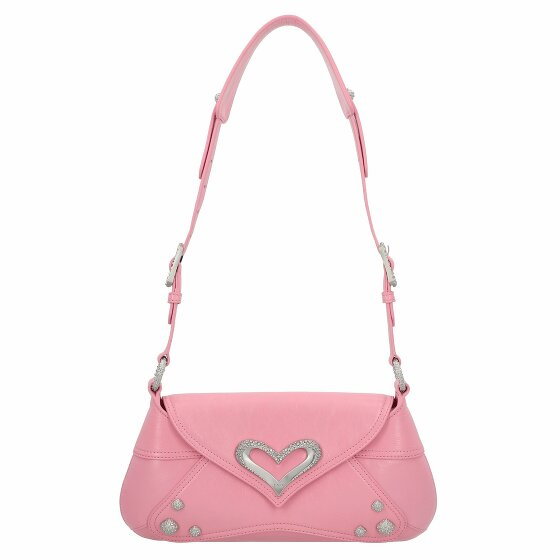 PINKO Classic 520 Torba na ramię Skórzany 30 cm rosa marino-brushed silver