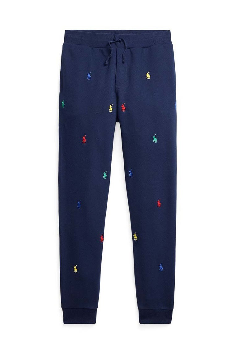 Polo Ralph Lauren spodnie dresowe dziecięce kolor granatowy wzorzyste 323846210005