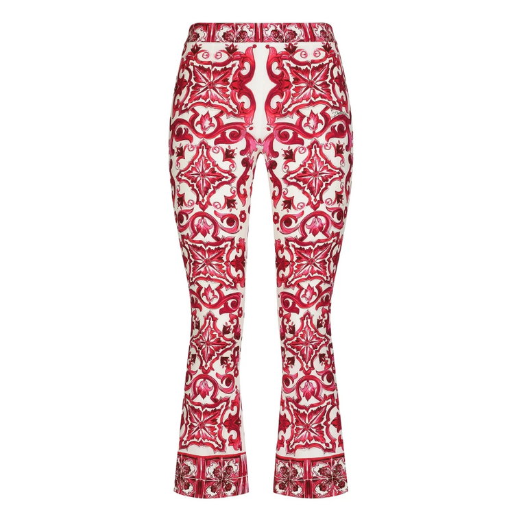 Jedwabne Spodnie Made in Italy Dolce & Gabbana