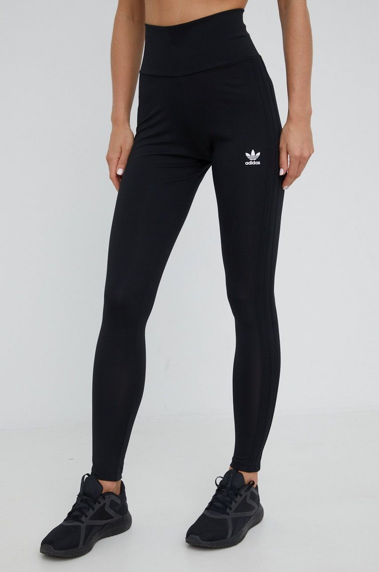 adidas Originals legginsy HC2067 damskie kolor czarny z aplikacją HC2067-BLACK