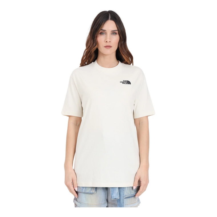 Oversize Simple Dome T-shirt Beżowy/Czarny The North Face