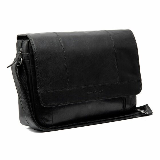 The Chesterfield Brand Tampa Briefcase Messenger Skórzany 40 cm Komora na laptopa black
