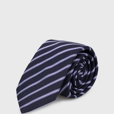 HUGO krawat jedwabny 50474124 kolor fioletowy