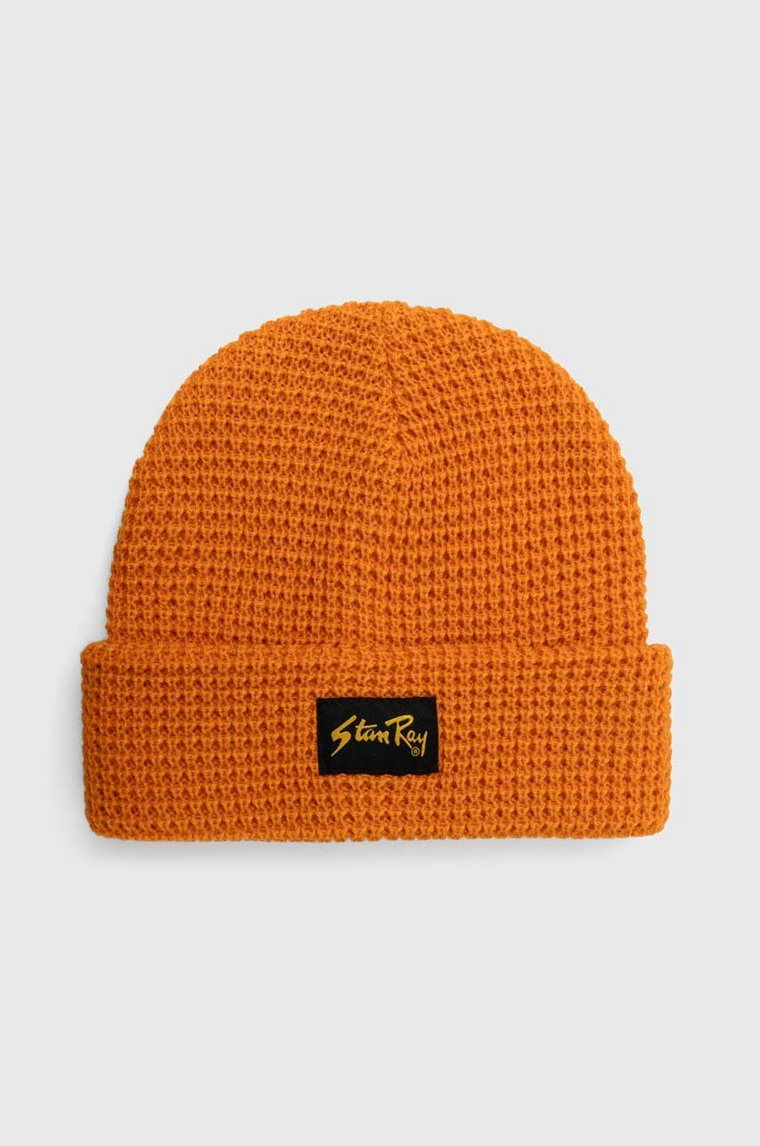 Stan Ray czapka WAFFLE KNIT BEANIE kolor pomarańczowy AW2317304