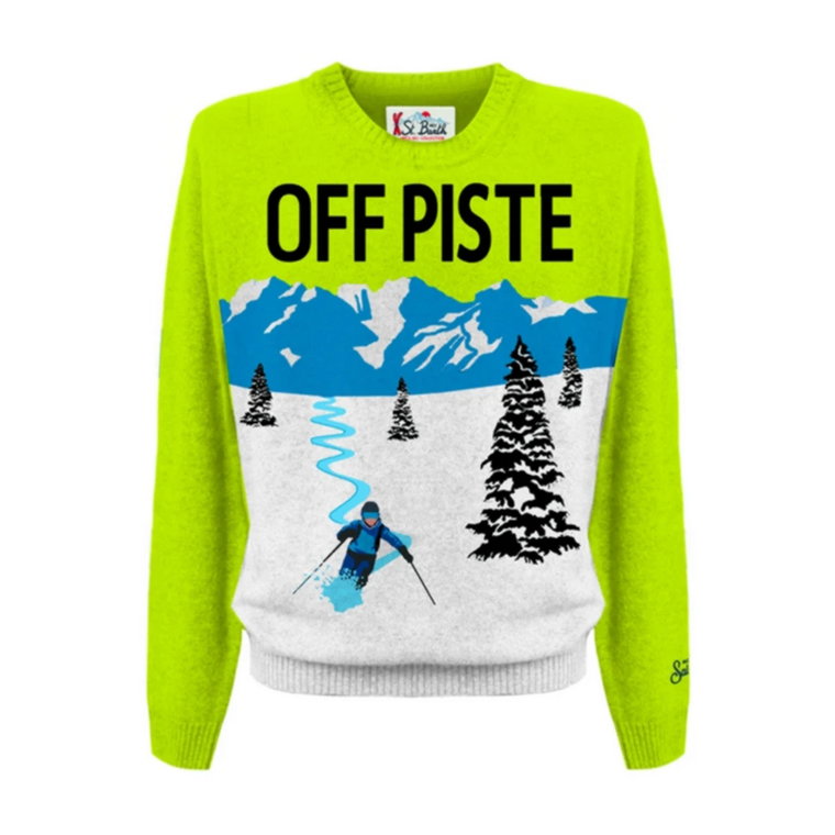 Off Piste Skier Crewneck Sweater MC2 Saint Barth