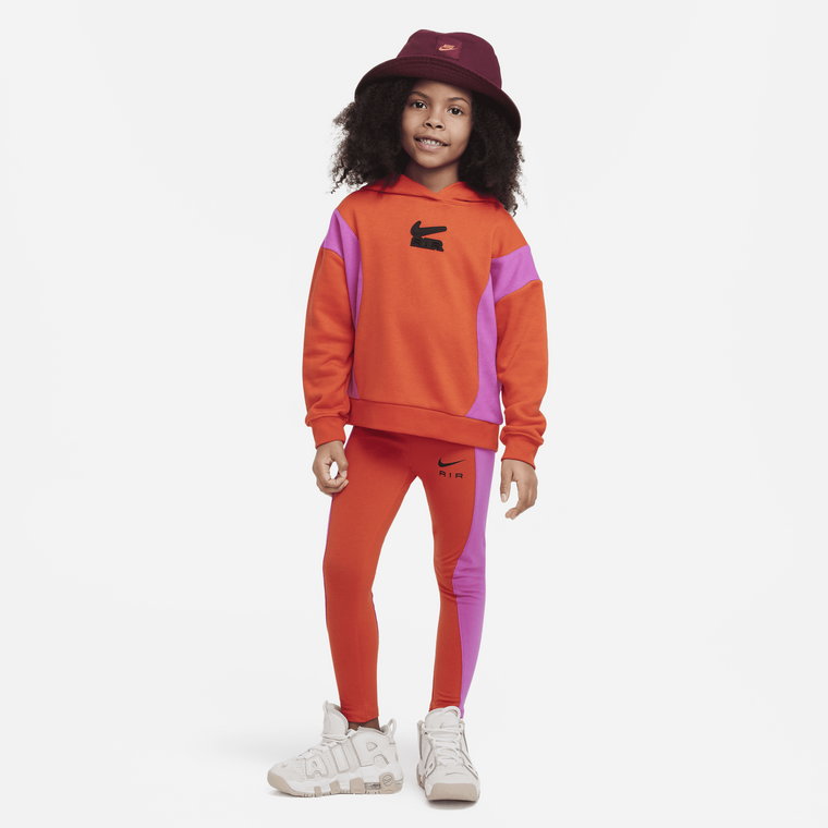 Zestaw dla małych dzieci Nike Air French Terry Pullover and Leggings Set - Czerwony