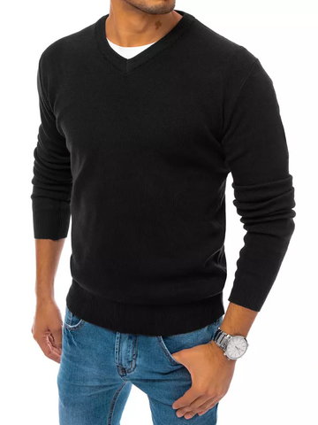 Sweter męski czarny Dstreet WX1854