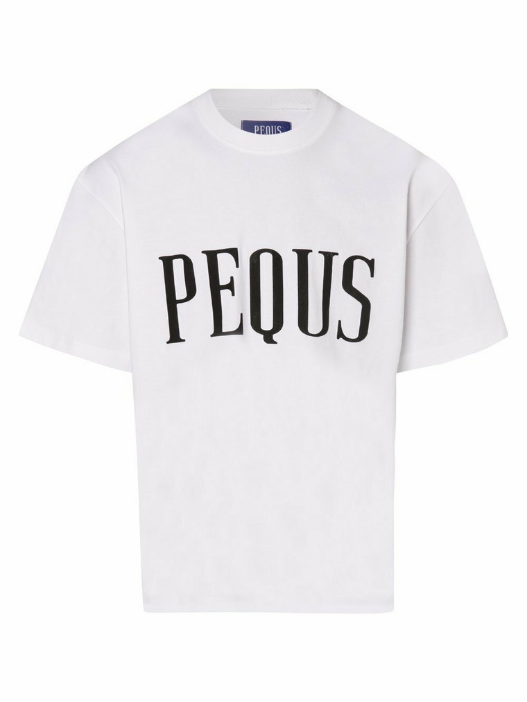 PEQUS - T-shirt męski, biały
