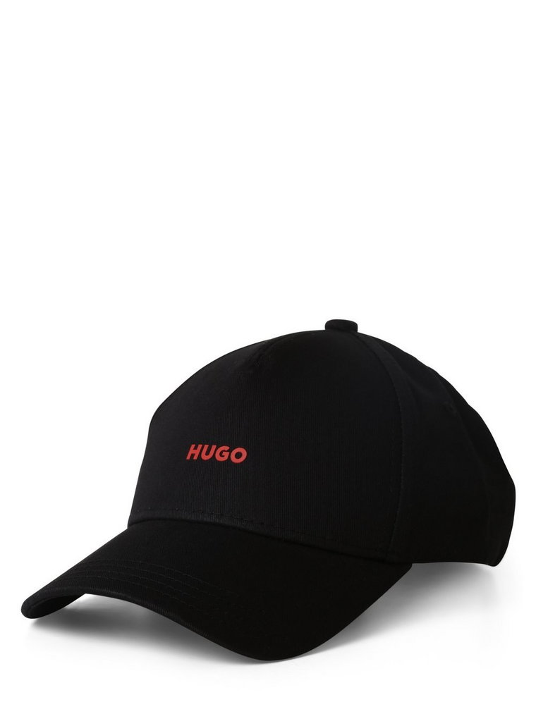 HUGO - Damska czapka z daszkiem, czarny