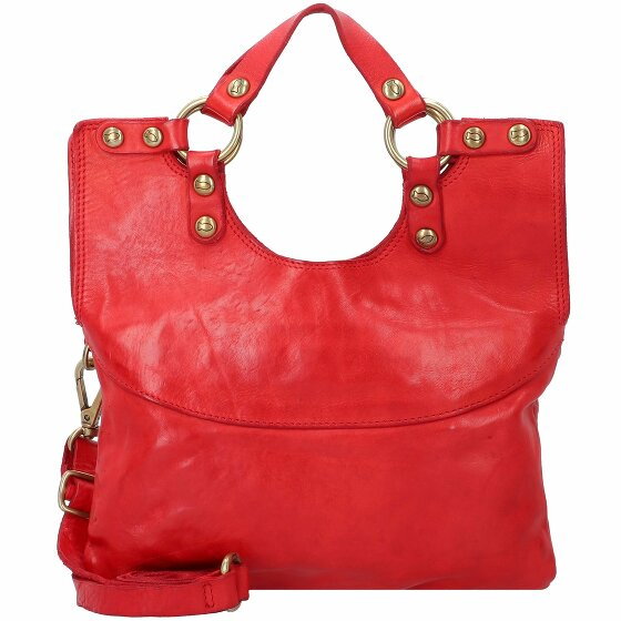 Campomaggi Pochette Leather Handbag 28 cm rosso