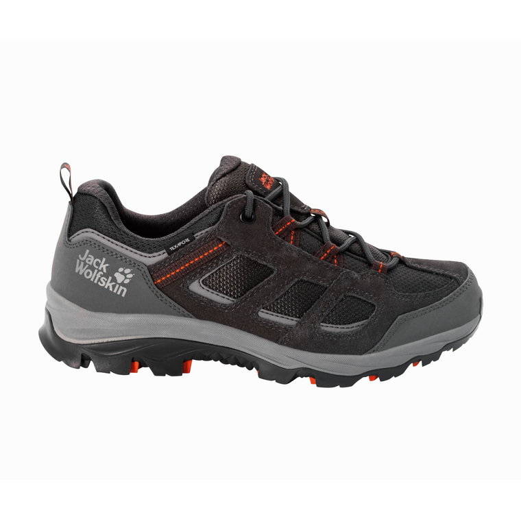 Buty męskie na wędrówki Jack Wolfskin VOJO 3 TEXAPORE LOW M grey / orange - 47,5