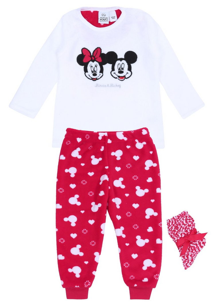 Zestaw Prezentowy: Piżama + Skarpetki Myszka Mickey Minnie Disney 18-24 M 92 Cm