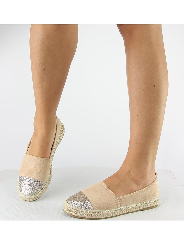 Foreverfolie Espadryle w kolorze khaki